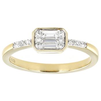 Dainty Lab-Grown Diamond Cluster Ring In Gold 0.15ctw