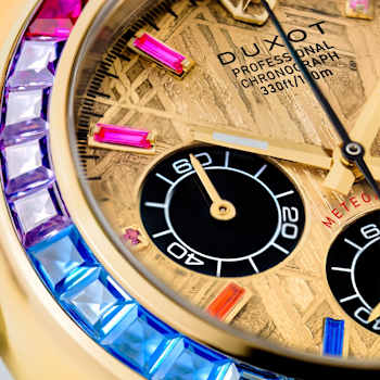 Duxot Accelero Meteorite Chronograph Yellow Dial Yellow Stainless Steel
Band Limited Edition Watch