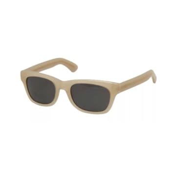 Saint Laurent Opaque Nude Frame / Gray Lenses Sunglasses