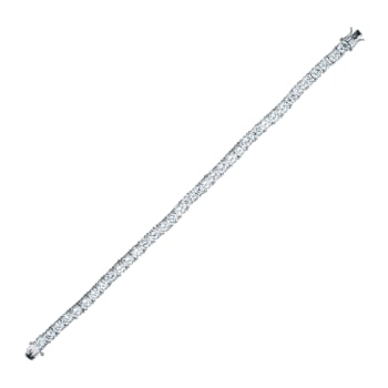 CZ Tennis Bracelet In Sterling Silver 7 Inch