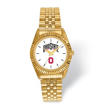 LogoArt Ohio State University Pro Gold-tone Gents Watch