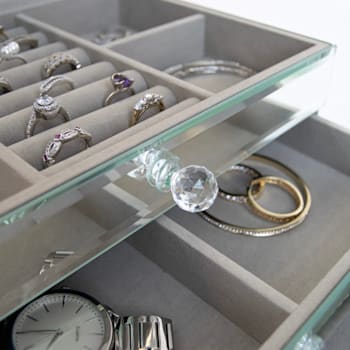 Mele and Co Maxine Mirrored Jewelry Box
