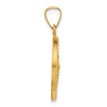 14k Yellow Gold Satin St. Jude Thaddeus Medal Pendant