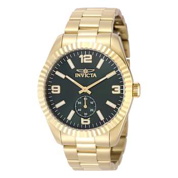 Invicta Specialty 43mm Green Dial Stainless Steel Band Quartz Watch