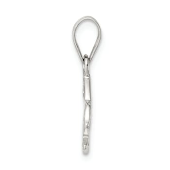 Sterling Silver Polished Bunny Pendant