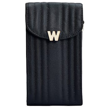 Mimi Black Phone Case with Wristlet
