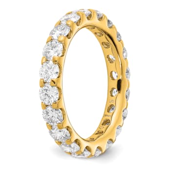14K Yellow Gold Lab Grown Diamond SI+, H+, Eternity Band