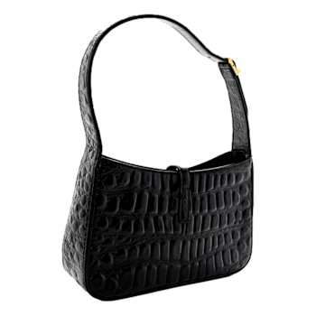 Saint Laurent YSL Sac Hobo Cocco Print Black Bag