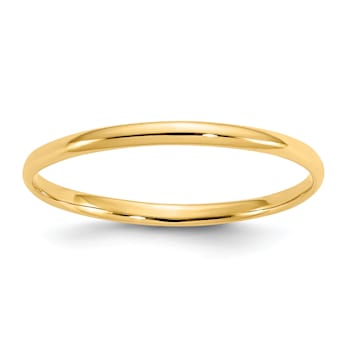 14K Yellow Gold Polished Baby Ring