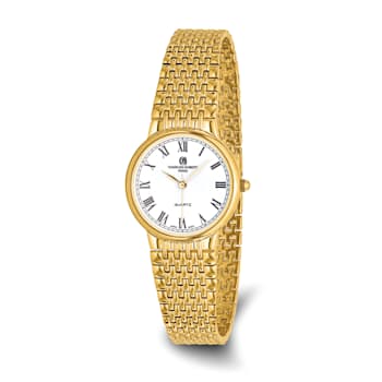 Mens Charles Hubert Gold-finish Brass 33mm Watch
