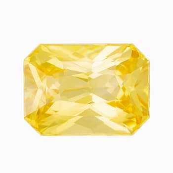 Yellow Sapphire Loose Gemstone 7x5.1mm Radiant Cut 1.29ct