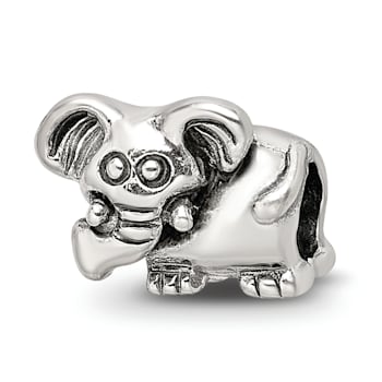 Sterling Silver Elephant Bead