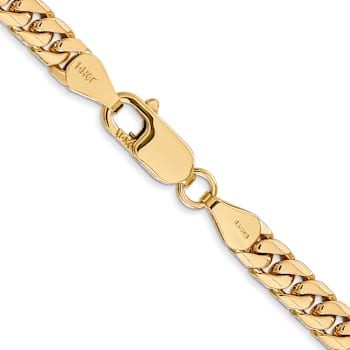 14k Yellow Gold 5mm Solid Miami Cuban 22 Inch Chain