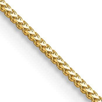 14k Yellow Gold 0.9mm Solid Franco 24 Inch Chain