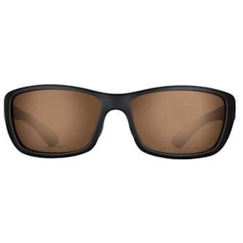 Flying Fisherman Cay Sal Polarized Sunglasses Matte Black Frame/Amber Lens