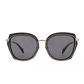 Yohji Yamamoto Black Oversize Frame / Gray Lenses Sunglasses