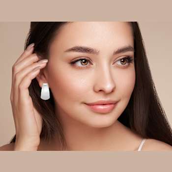 Sterling Statements Rhodium Over Sterling Silver Bold Wide Graduated
Hoop Earrings