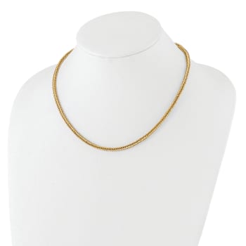 14K Yellow Gold Polished Fancy Link Necklace