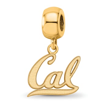 14K Yellow Gold Over Sterling Silver LogoArt University of California
Berkeley Small Dangle Bead