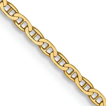 14k Yellow Gold 1.5mm Mariner Link Chain 22 inch