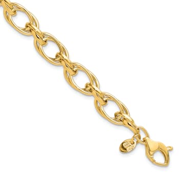 14K Yellow Gold Polished Fancy Bracelet