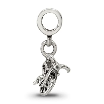 Sterling Silver Bicycle Dangle Bead