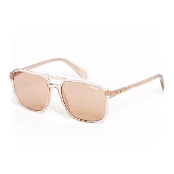 Quay On the Fly Tan Aviator Frame / Tan Lenses Sunglasses