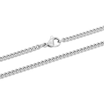 Robert Alton Men's Curb Link Chain Necklace 3.5mm In Stainless Steel 24 Inch