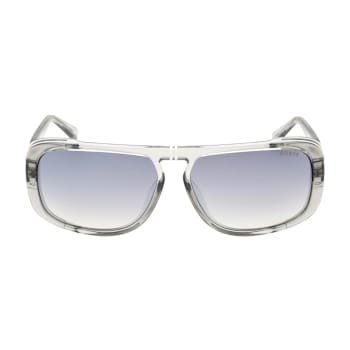 Guess Grey Frame / Smoke Mirror Lenses Sunglasses