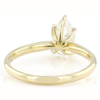 Lab-Grown Diamond Pear Shape Solitaire Ring In 14K Gold 1.10ct