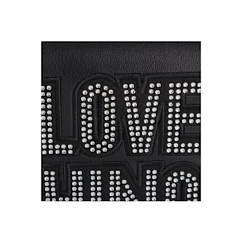 Moschino "Love Moschino" Black Handbag with Rhinestone Detail