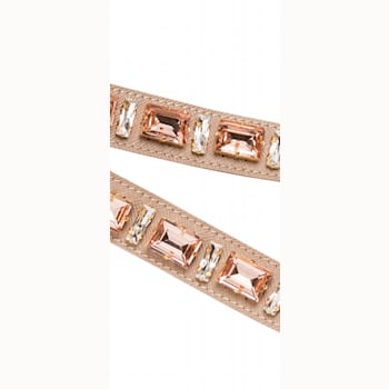 Prada Leather Saffiano Crystal Women's Blush Pink Handbag Strap