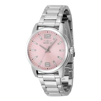 Invicta Celestial 36mm Pink Dial Stainless Steel Quartz Watch