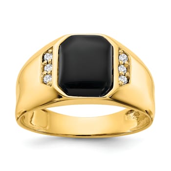 10K Yellow Gold AA Diamond Ring