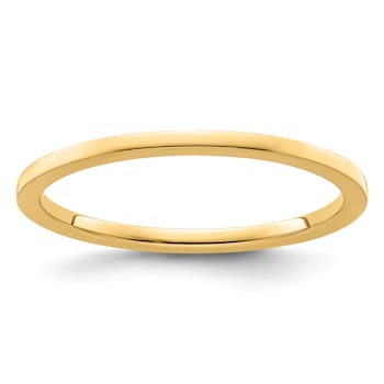 10K Yellow Gold 1.2mm Flat Stackable Expressions Band