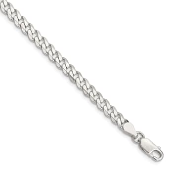 Sterling Silver 4.5mm Curb Chain Bracelet