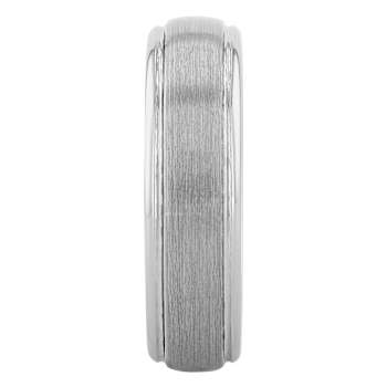 Robert Alton Men's Brushed 7mm Band Ring In Tungsten