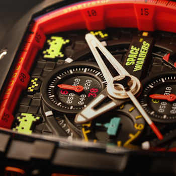 Nubeo Magellan Chronograph Space Invaders Red Stainless Steel Band
Limited Edition Watch