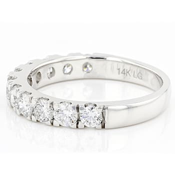 Lab-Grown Diamond Band Ring In 14K White Gold 1.00ctw