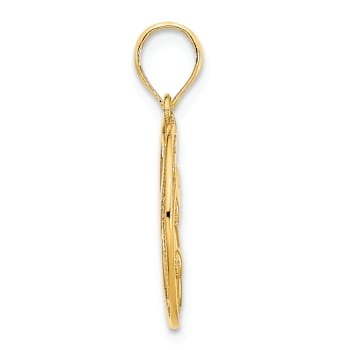 14k Yellow Gold Polished Unicorn Pendant