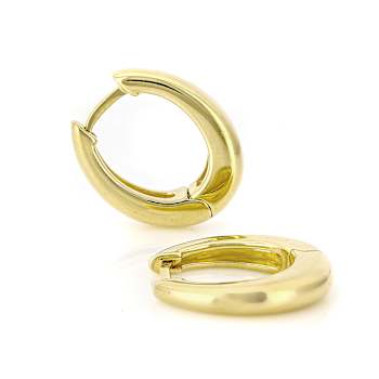 Everyday Hoop Earrings In 18K Gold Over Sterling Silver