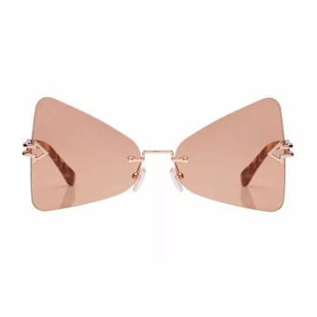 Karen Walker Gold Tone and Tortoise Frame / Brown Lenses Sunglasses