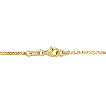Children's Multi-Color Enamel Butterfly Charm Bracelet in 18K Yellow
Gold Over Sterling Silver