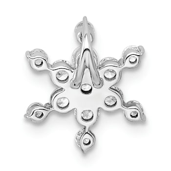 Rhodium Over 14K White Gold Lab Grown Diamond SI1/SI2, G H I, Star
Pendant 0.50ctw