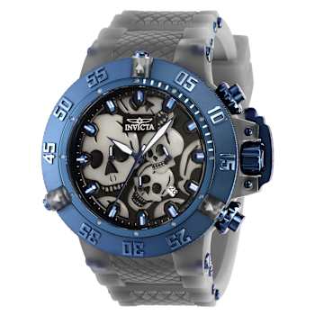Invicta Subaqua 50mm White, Blue, Black Dial Silicone, Stainless Steel
Band Quartz Watch