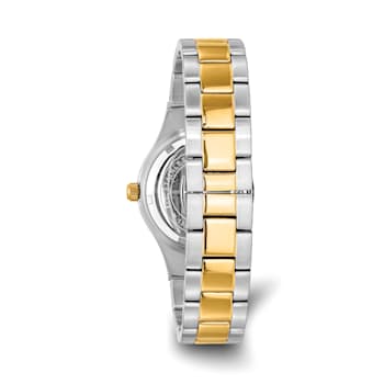 Ladies Charles Hubert Two-tone Stainless Steel Silver Dial Watch