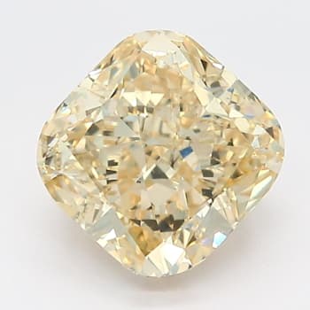 2.5ct Yellow Cushion Lab-Grown Diamond SI1 Clarity IGI Certified