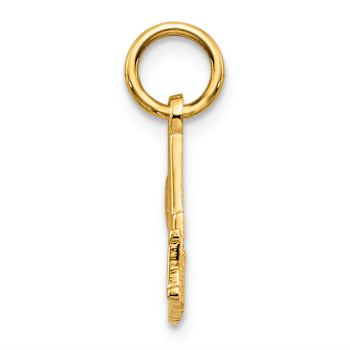 14K Yellow Gold Number 1 MOM Charm