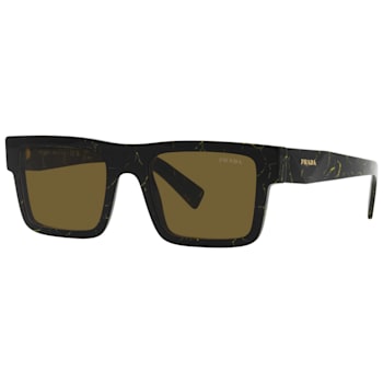 Prada Men's Fashion 52mm Black/Yellow Marble Sunglasses | PR-19WS-19D01T