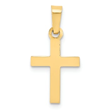 14k Yellow Gold Cross Pendant